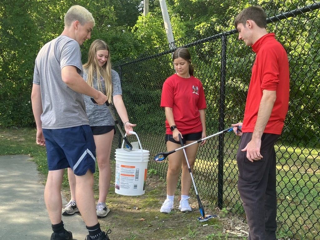 Collect trash around the fenceline