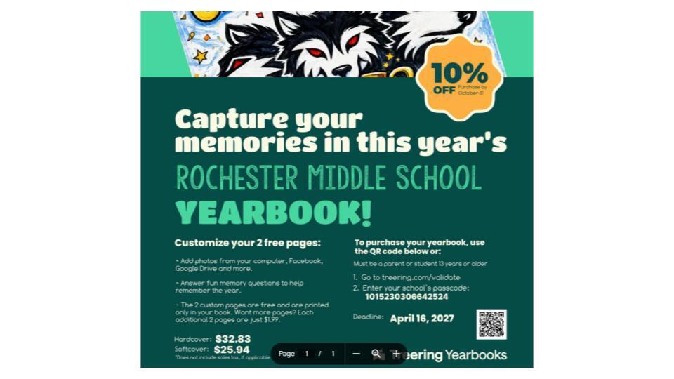 Yearbook Ordering is now open!