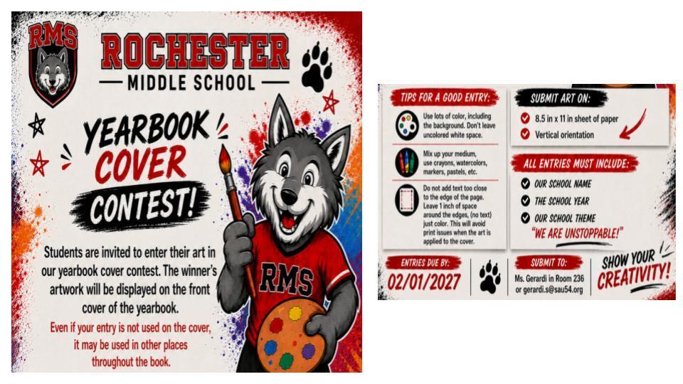 Student Yearbook Cover Contest