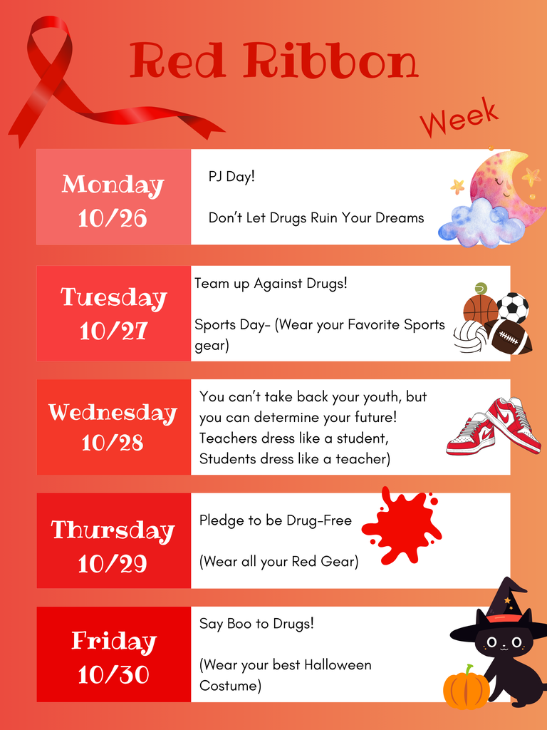 Red Ribbon Spirit Week