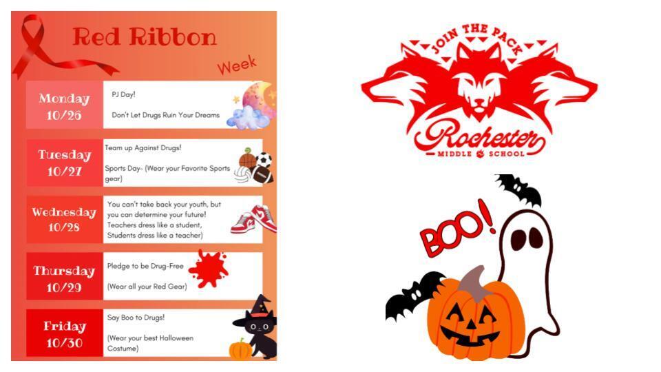 Red Ribbon Spirit Week 10/26/2026 - 10/30/2026