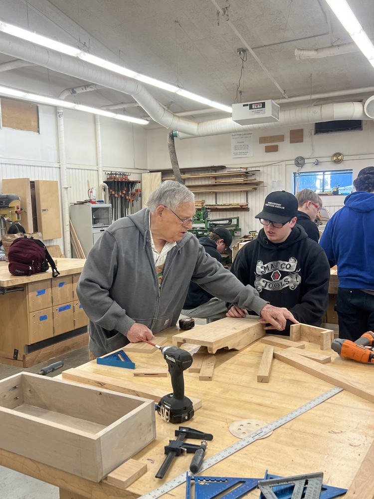 Volunteer & Student in Wood Shop
