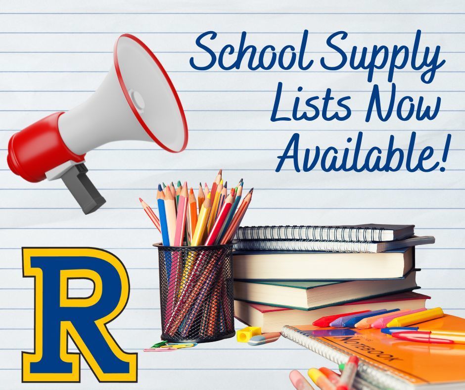 School Supply Lists Now Available