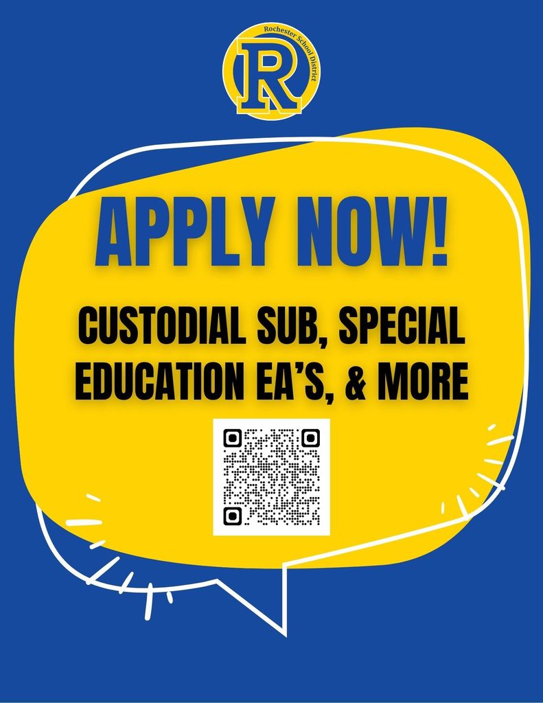 Apply Now Custodial Sub, Special Education EA's, & More Flyer