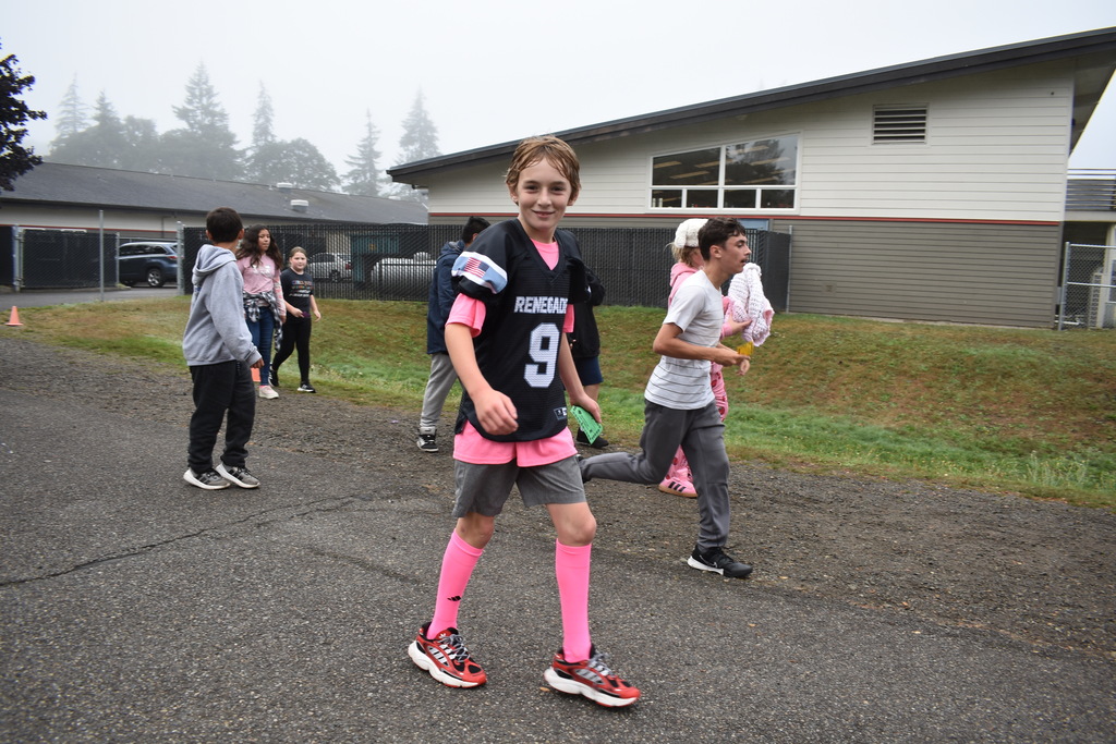 students running