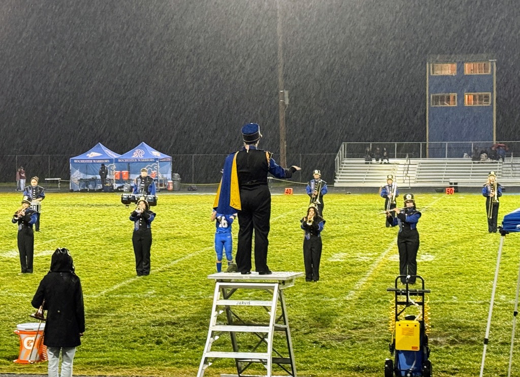 Band marching halftime show
