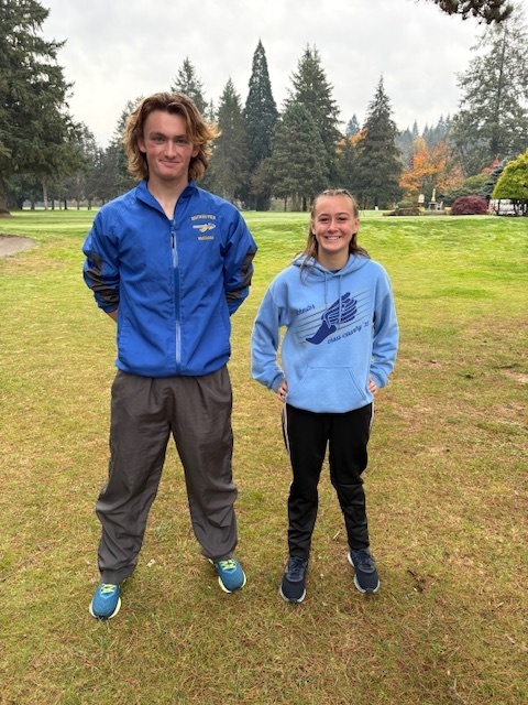 Boy and girl smiling
