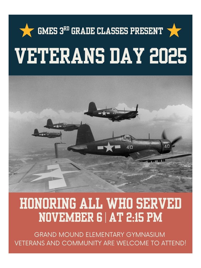Veterans Day Performance, Thursday November 6th