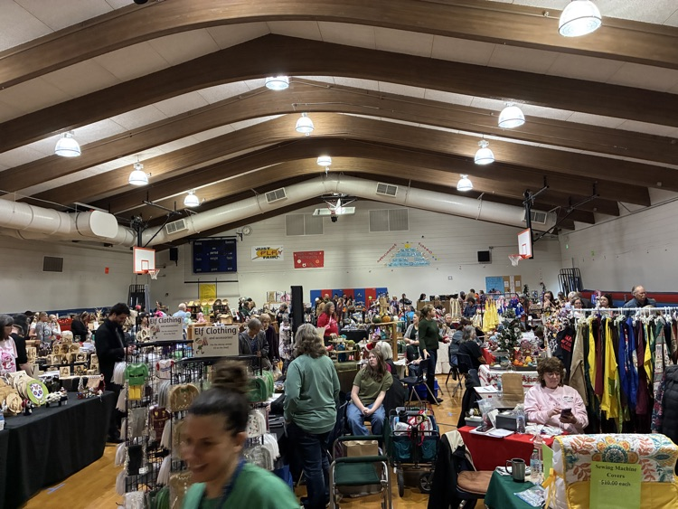 many many vendors filled the bazaar