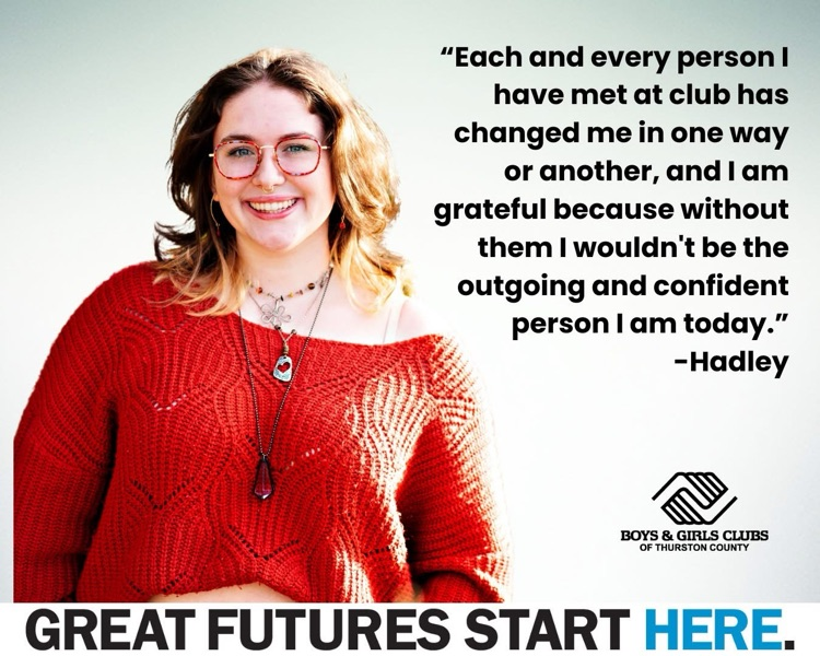 picture of Hadley and her quote