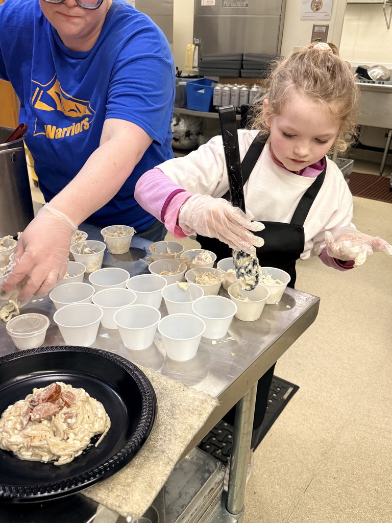 Preparing to serve Polish Spaghetti