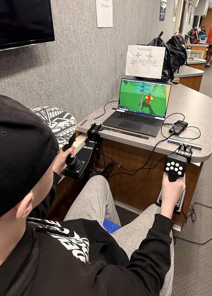 A person in a black cap and sweatshirt plays a video game on a laptop in a room.