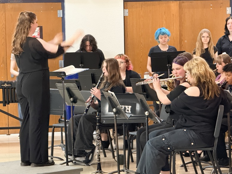 band students playing