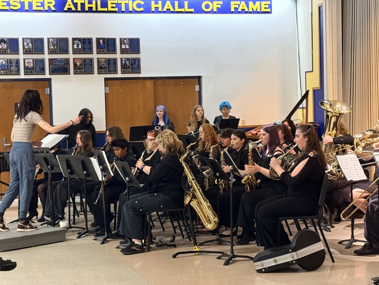 band students playing