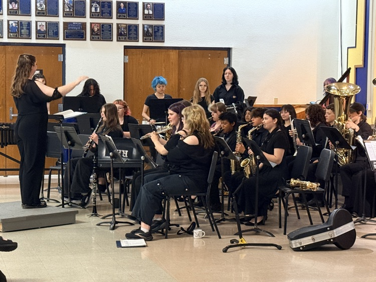 band students playing