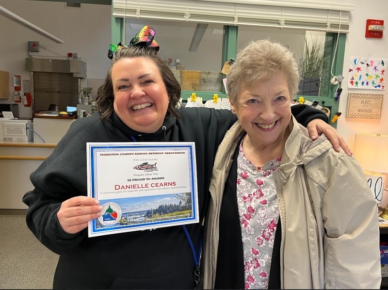 Ms. Cearns with Karen Keller