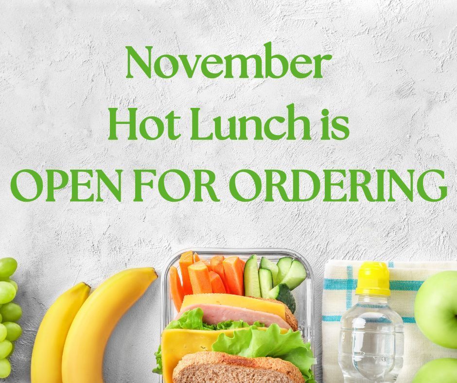 Rock County Christian School Hot Lunch Reminder