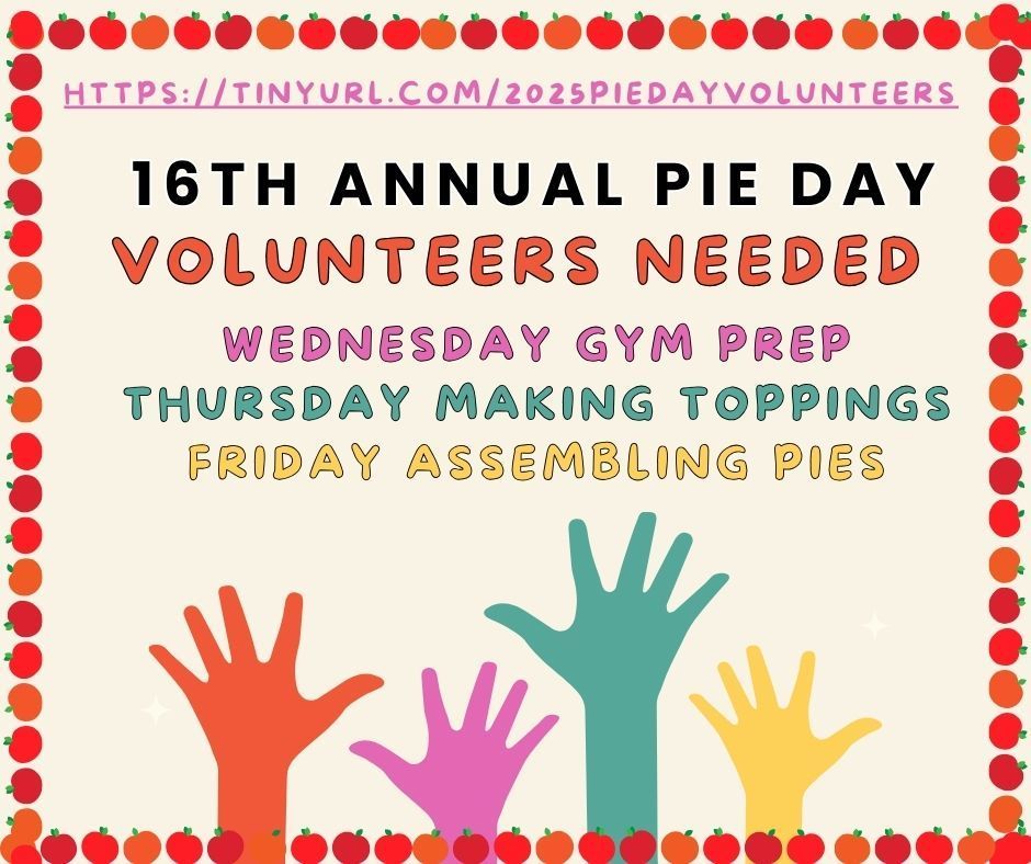 Rock County Christian School Pie Day Volunteers