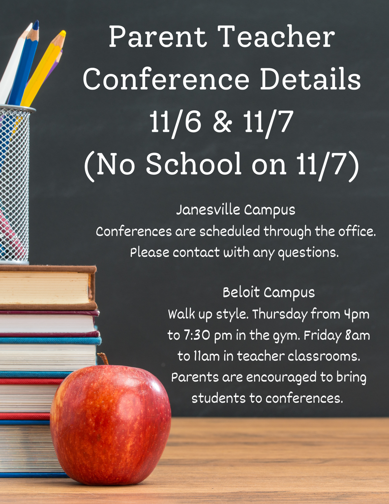 ROck County Christian School Parent Teacher Conferences