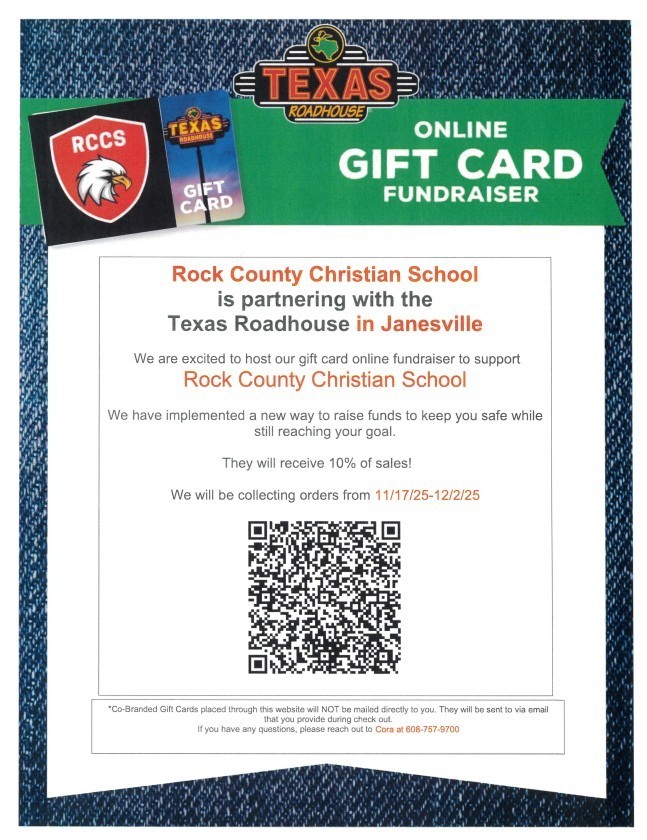Rock County Christian School Fundraiser