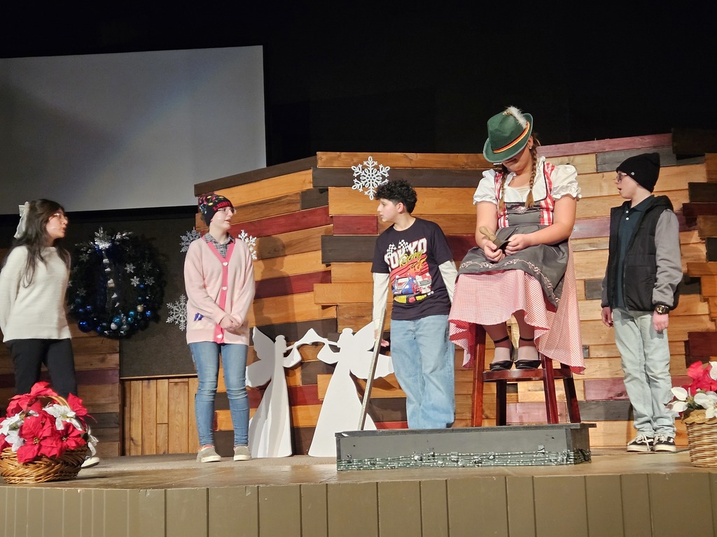 Rock County Christian School Choir students performing a Christmas Program