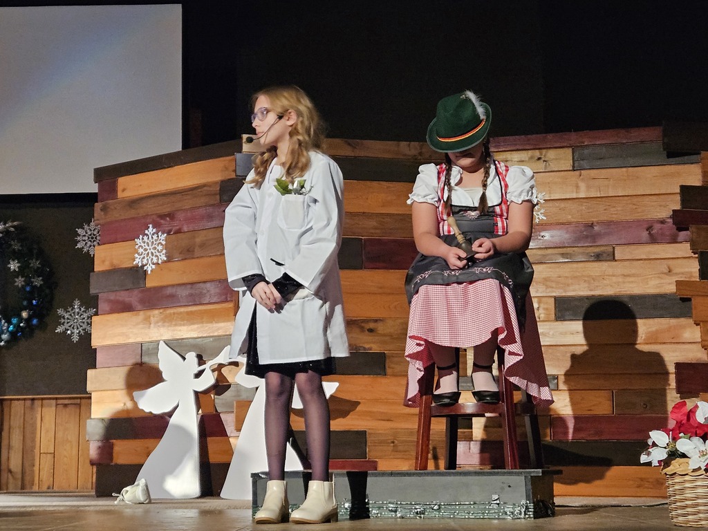 Rock County Christian School Choir students performing a Christmas Program