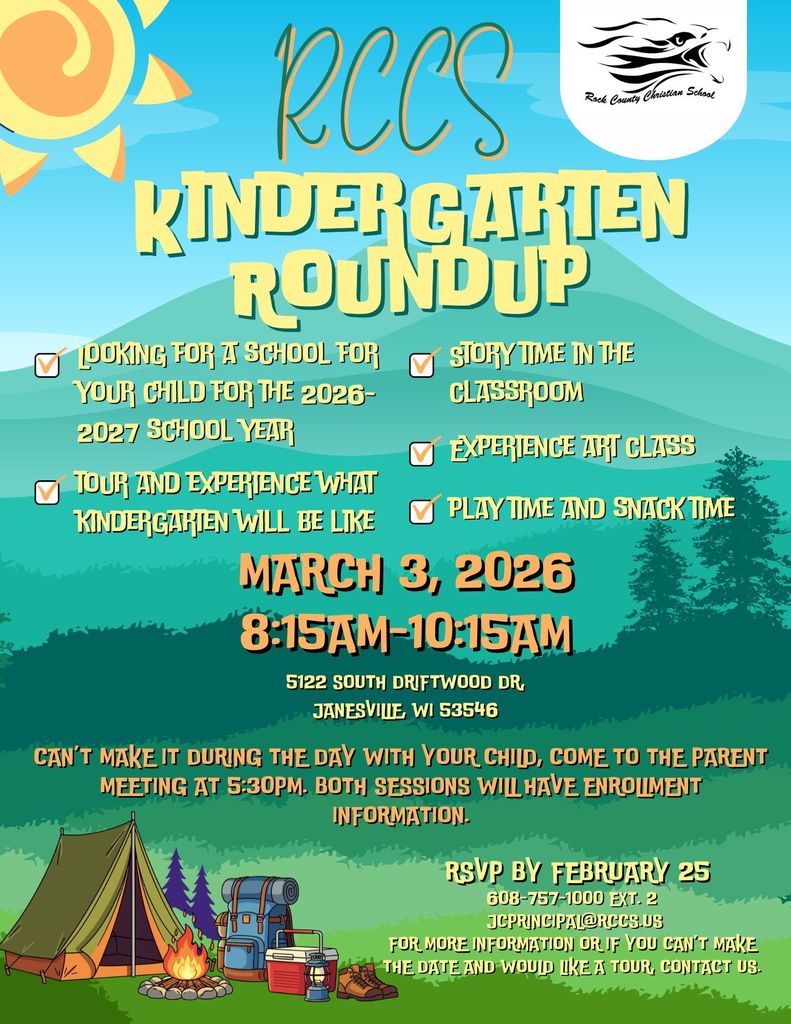 Rock County Christian School kindergarten roundup