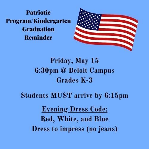 Rock County Christian School Patriotic Program