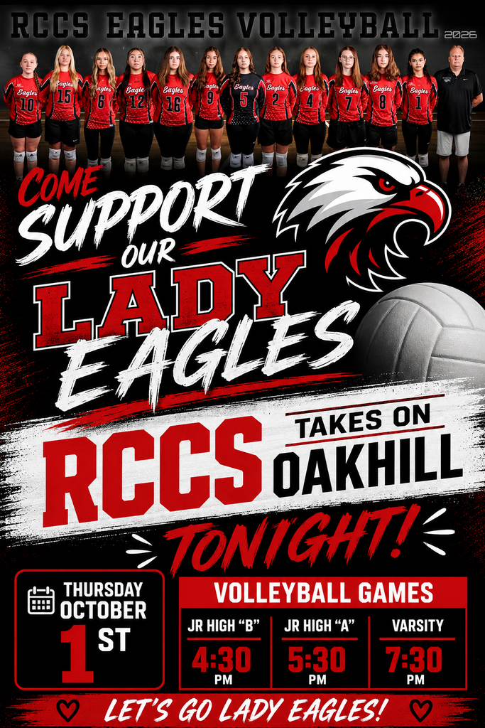 RCCS Volleyball game tonight