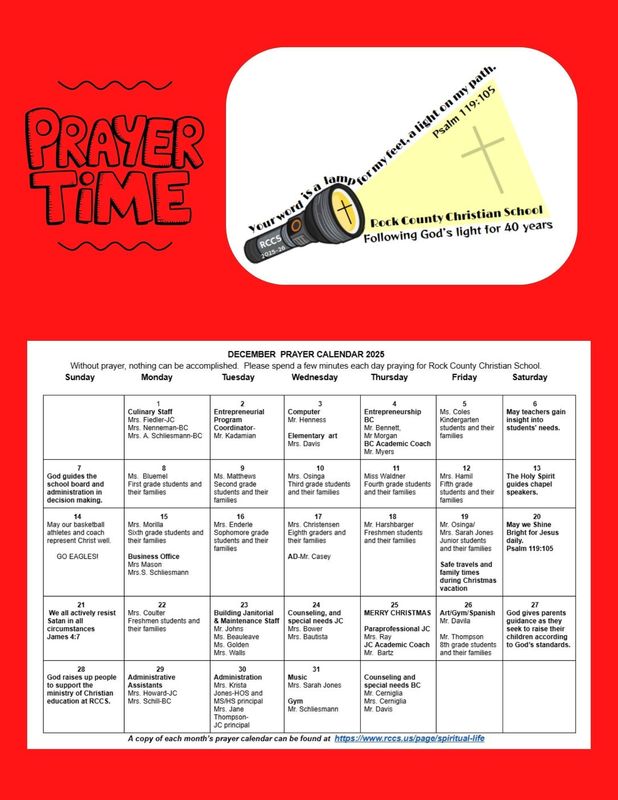 Rock County Christian School Notes from the Nest