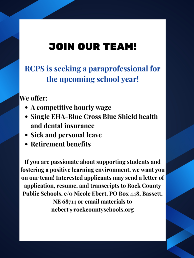 RCPS is hiring! See information below to apply.