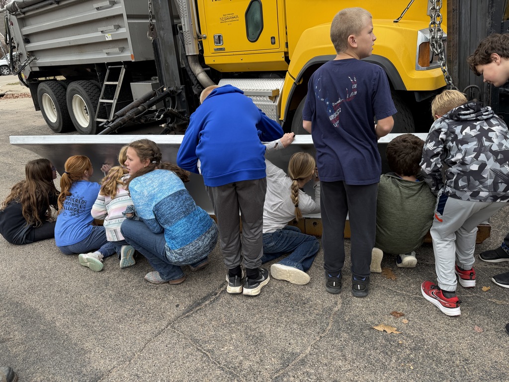 6th Grade Signing the snow plow