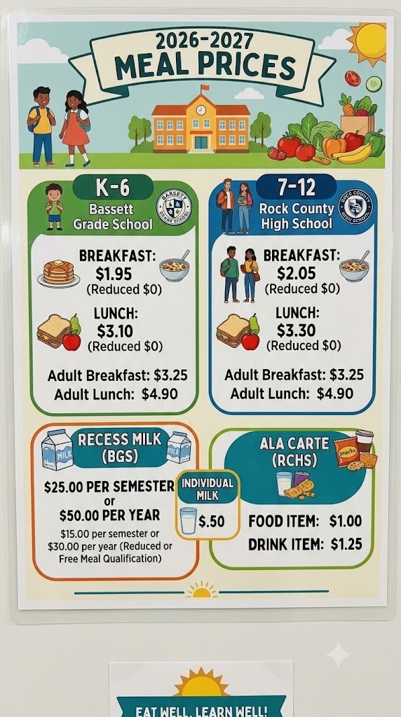 2026-2027 Meal Prices