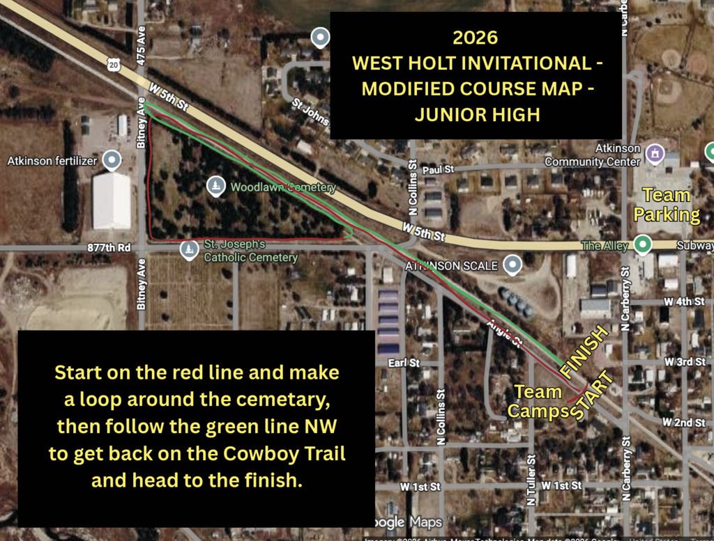 West Holt Junior High Modified Course Map