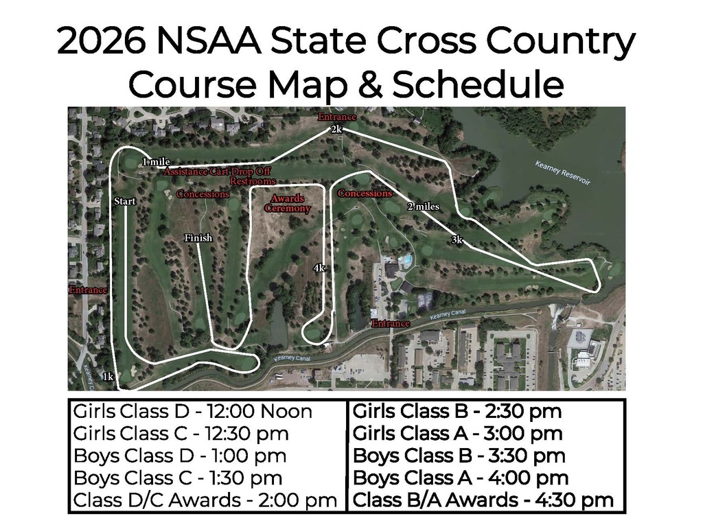 2026 NSAA State XC Map