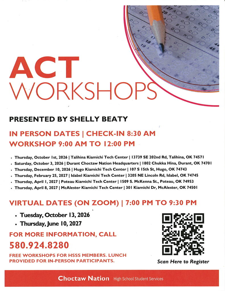 Upcoming ACT Workshops