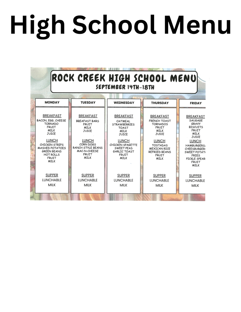 HS Menu
