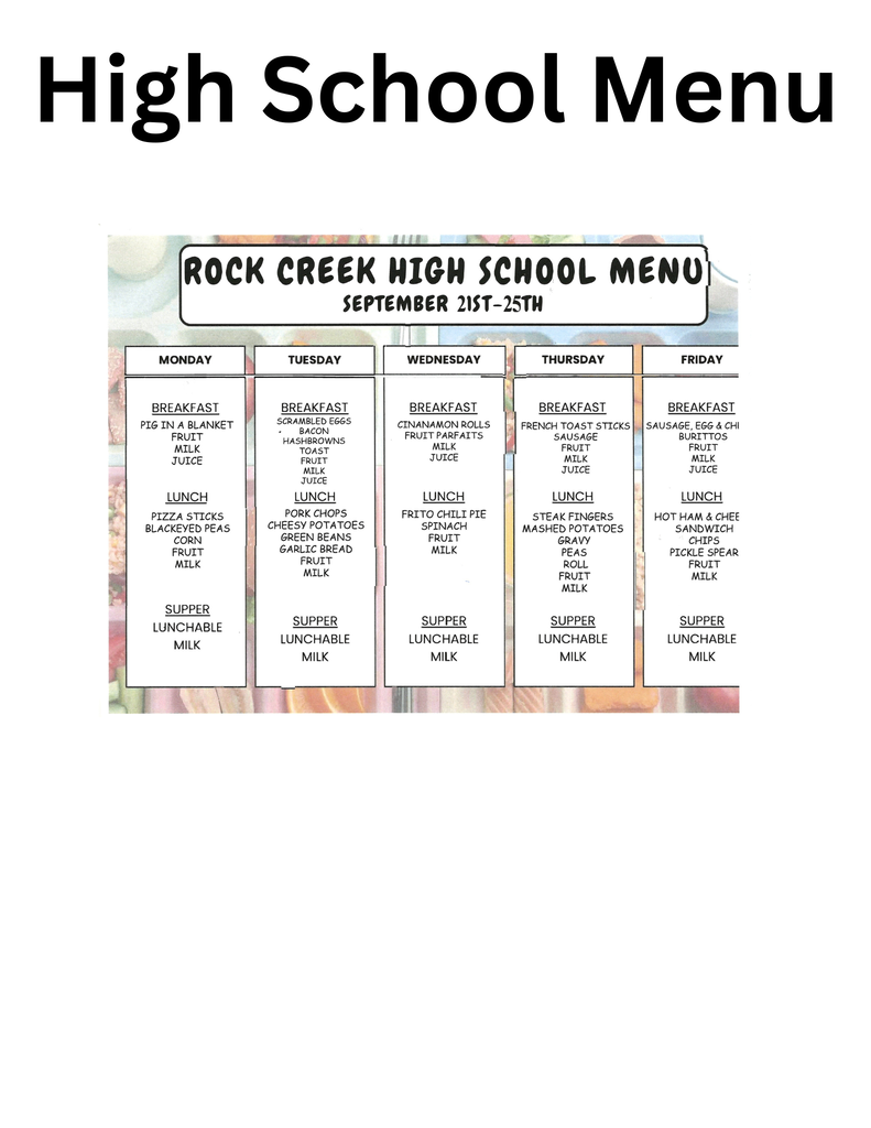 HS Menu