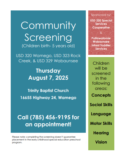 Community Screening info.