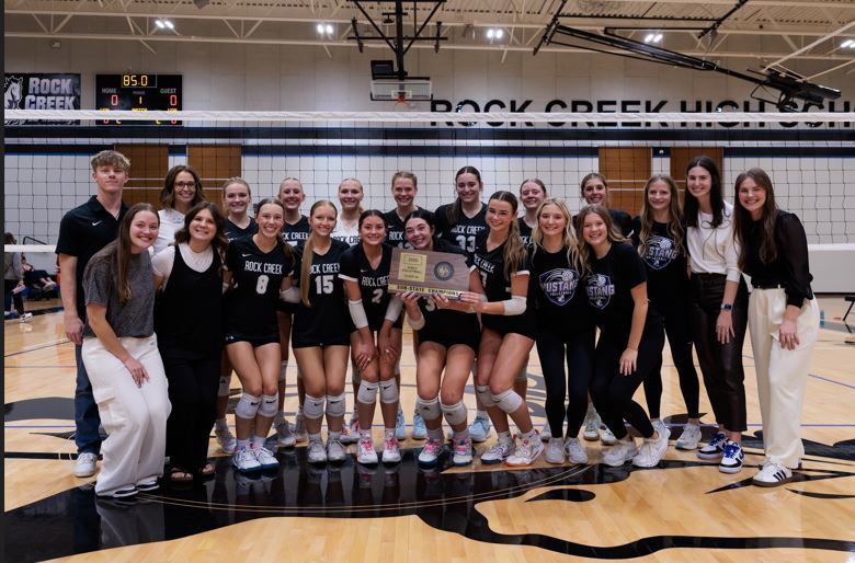 Rock Creek HS Volleyball Qualifies for the 4A State Volleyball Tournament 10/25/2025!  Photo Credit Austin Van Meter