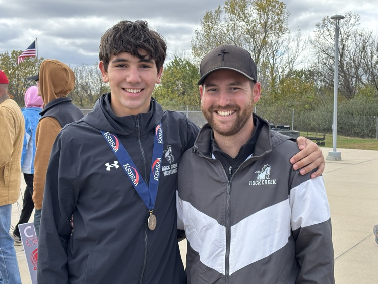 Liam Johnston and Coach Holliday