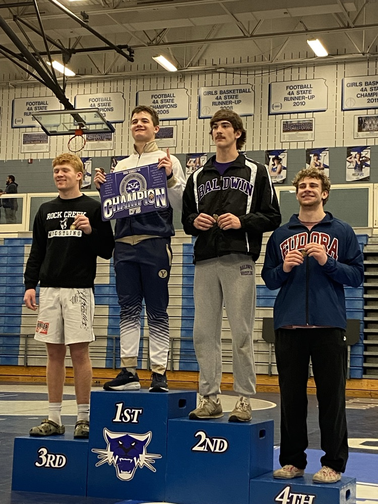 RCHS Boys Wrestling State Qualifiers T. Bortnick, N. Allen, W. Rottinghaus