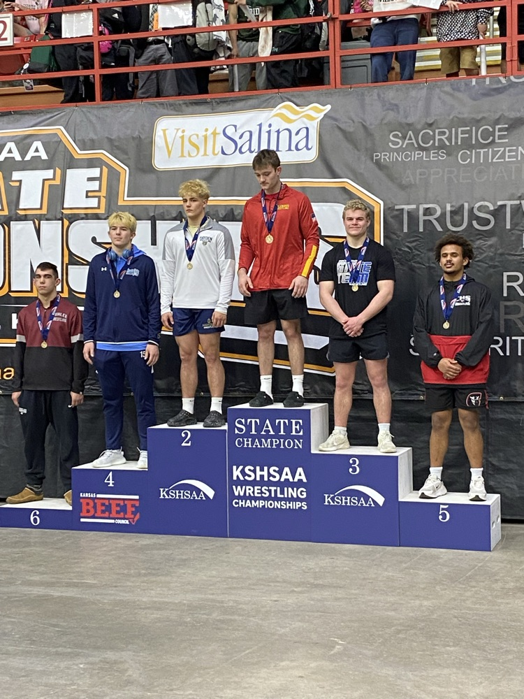 Wade Rottinghaus, 3rd place, 190lbs in 4A