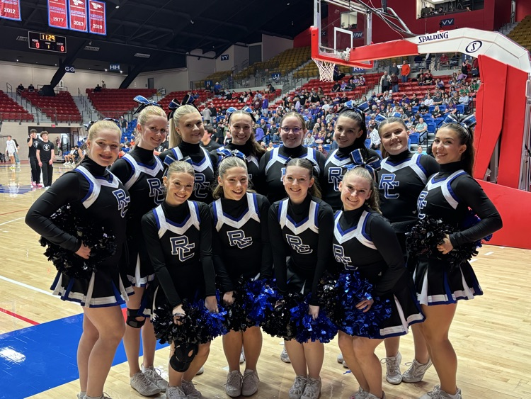 RCHS Cheer Squad at the 4A Boys Basketball Championship game!