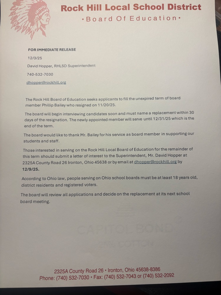 Board Member Vacancy