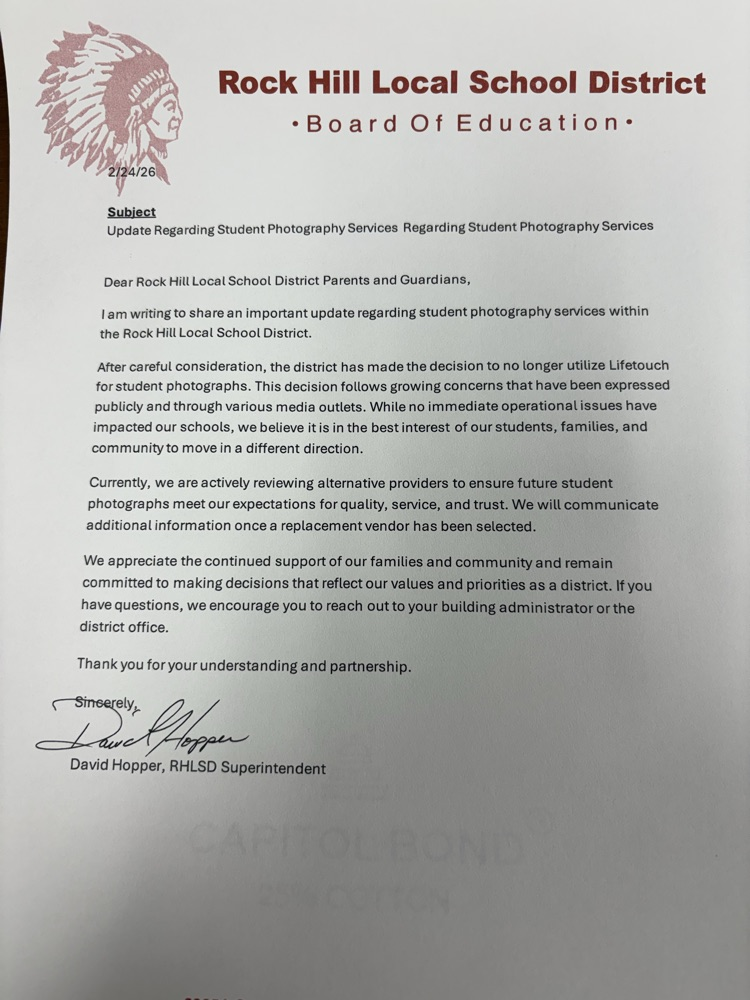 Update Regarding Student Pictures