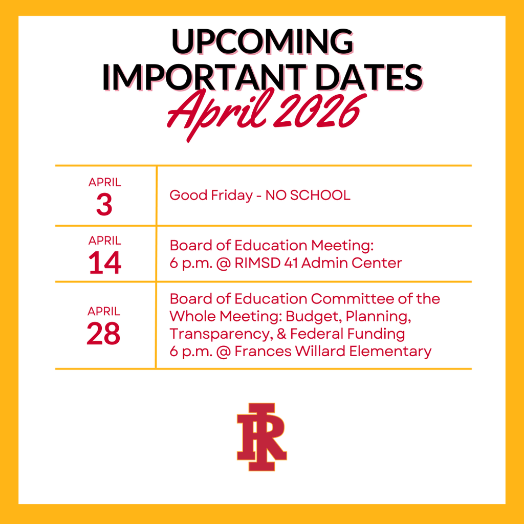 Important Dates April