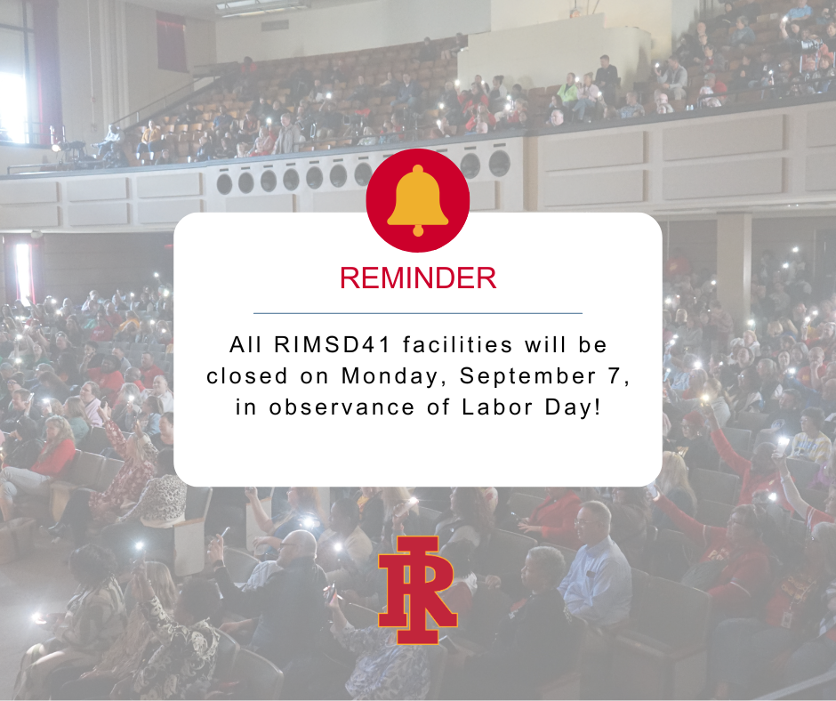 Labor Day No School Reminder