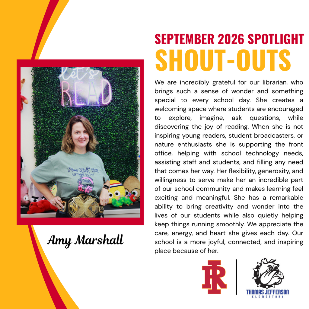 September 2026 Shoutouts