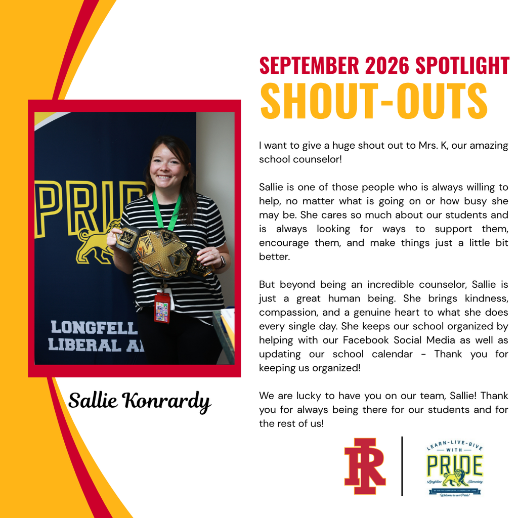 September 2026 Shoutouts